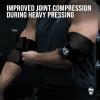 imageGymreapers Weightlifting Elbow Wraps 1 Pair  Flexible 40 Elbow Compression Strap ampamp Joint Support Brace  for Bench Press Powerlifting and PressingBlack