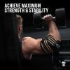 imageGymreapers Weightlifting Elbow Wraps 1 Pair  Flexible 40 Elbow Compression Strap ampamp Joint Support Brace  for Bench Press Powerlifting and PressingTan