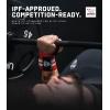 imageGymreapers Weightlifting Wrist Wraps IPF Approved 18quot Professional Quality Wrist Support with Heavy Duty Thumb Loop  Best Wrap for Powerlifting Competition Strength Training BodybuildingRedWhite