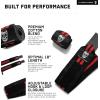 imageGymreapers Weightlifting Wrist Wraps IPF Approved 18quot Professional Quality Wrist Support with Heavy Duty Thumb Loop  Best Wrap for Powerlifting Competition Strength Training BodybuildingRed