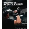 imageGymreapers Weightlifting Wrist Wraps IPF Approved 18quot Professional Quality Wrist Support with Heavy Duty Thumb Loop  Best Wrap for Powerlifting Competition Strength Training BodybuildingWhite