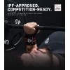 imageGymreapers Weightlifting Wrist Wraps IPF Approved 18quot Professional Quality Wrist Support with Heavy Duty Thumb Loop  Best Wrap for Powerlifting Competition Strength Training BodybuildingRed