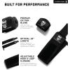 imageGymreapers Weightlifting Wrist Wraps IPF Approved 18quot Professional Quality Wrist Support with Heavy Duty Thumb Loop  Best Wrap for Powerlifting Competition Strength Training BodybuildingBlack