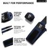imageGymreapers Weightlifting Wrist Wraps IPF Approved 18quot Professional Quality Wrist Support with Heavy Duty Thumb Loop  Best Wrap for Powerlifting Competition Strength Training BodybuildingNavy