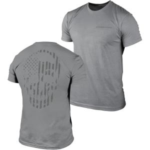 imageGymreapers American Reaper Moisture Wicking TShirts for Men  Workout Gym Shirts  Running Athletic Tees ampamp Dry Fit TshirtGray
