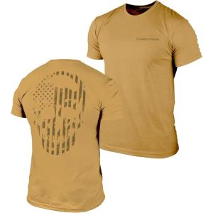imageGymreapers American Reaper Moisture Wicking TShirts for Men  Workout Gym Shirts  Running Athletic Tees ampamp Dry Fit TshirtKhaki
