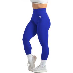 imageGymreapers Infinity Seamless Workout Leggings for Women High Waist Seamless Leggings for Exercise Running Active Yoga PantsElectric Blue