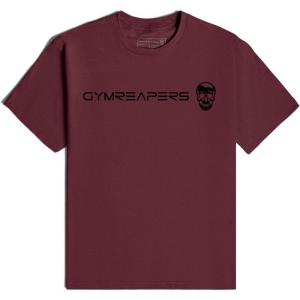 imageGymreapers Moisture Wicking Short Sleeve TShirt for Men  Crew Neck Workout Shirts  Casual Gym Cotton Everyday TeeCardinalBlack