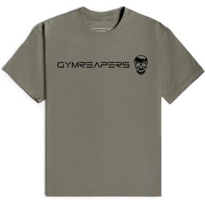 imageGymreapers Moisture Wicking Short Sleeve TShirt for Men  Crew Neck Workout Shirts  Casual Gym Cotton Everyday TeeStoneBlack
