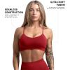 imageGymreapers Infinity Seamless Sports Bra for Women  Compression Fit Padded Bra for Gym Running Training Yoga ampamp FitnessBloodshot