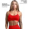 imageGymreapers Infinity Seamless Sports Bra for Women  Compression Fit Padded Bra for Gym Running Training Yoga ampamp FitnessCarolina Reaper