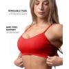 imageGymreapers Infinity Seamless Sports Bra for Women  Compression Fit Padded Bra for Gym Running Training Yoga ampamp FitnessCarolina Reaper
