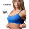imageGymreapers Infinity Seamless Sports Bra for Women  Compression Fit Padded Bra for Gym Running Training Yoga ampamp FitnessElectric Blue