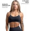 imageGymreapers Infinity Seamless Sports Bra for Women  Compression Fit Padded Bra for Gym Running Training Yoga ampamp FitnessGraphite
