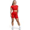 imageGymreapers Short Sleeve Workout Tops for Women  Crop Tops for Women Tee  Yoga Athletic Tops for Running Gym ampamp TrainingCarolina Reaper