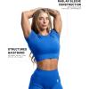imageGymreapers Short Sleeve Workout Tops for Women  Crop Tops for Women Tee  Yoga Athletic Tops for Running Gym ampamp TrainingElectric Blue