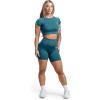 imageGymreapers Short Sleeve Workout Tops for Women  Crop Tops for Women Tee  Yoga Athletic Tops for Running Gym ampamp TrainingEmerald