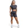 imageGymreapers Short Sleeve Workout Tops for Women  Crop Tops for Women Tee  Yoga Athletic Tops for Running Gym ampamp TrainingGraphite