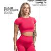 imageGymreapers Short Sleeve Workout Tops for Women  Crop Tops for Women Tee  Yoga Athletic Tops for Running Gym ampamp TrainingMiami