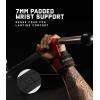 imageGymreapers Weight Lifting Straps With Dowel  Wrist Straps for Weightlifting  Workout Deadlift Wrist Weights  Reinforced Stitching ampamp Padded Fit Gym Accessories for Strength ampamp Gym Hand GripRed