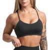imageGymreapers Infinity Seamless Sports Bra for Women  Compression Fit Padded Bra for Gym Running Training Yoga ampamp FitnessBlack