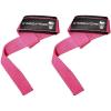 imageGymreapers Lifting Wrist Straps for Weightlifting Bodybuilding Powerlifting Strength Training ampamp Deadlifts  Padded Neoprene with 18 inch CottonPink