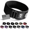 imageGymreapers Quick Locking Weight Lifting Belt for Men Gym Belt for Powerlifting Deadlift Belt with 4 Inch Neoprene Metal Buckle Back Support Weightlifting Belt WomenBlack  Patch