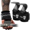 imageGymreapers Weight Lifting Hooks Pair Heavy Duty Power Wrist Straps Hand Grip Support For Deadlifts Pull Ups Shrugs  Gym Gloves For Men and WomenGray