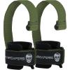imageGymreapers Weight Lifting Straps With Dowel  Wrist Straps for Weightlifting  Workout Deadlift Wrist Weights  Reinforced Stitching ampamp Padded Fit Gym Accessories for Strength ampamp Gym Hand GripGreen