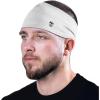 imageGymreapers Workout Headbands for Men ampamp WomenComfortable Sweat Absorbing Band to Keep Hair Back During Running Sports Gym Cycling and Outdoor ActivitiesWhite