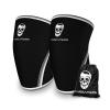 imageKnee Sleeves 1 Pair Gym Bag  Knee Sleeve ampamp Compression Brace for Squats Weightlifting Fitness and Powerlifting  Gymreapers 7MM Sleeve Pair  For Men ampamp Women  1 Year Warranty BW XLargeBlackWhite