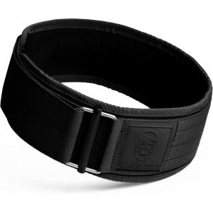 imageGymreapers Quick Locking Weight Lifting Belt for Men Gym Belt for Powerlifting Deadlift Belt with 4 Inch Neoprene Metal Buckle Back Support Weightlifting Belt WomenBlackBlack
