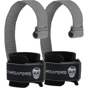 imageGymreapers Weight Lifting Straps With Dowel  Wrist Straps for Weightlifting  Workout Deadlift Wrist Weights  Reinforced Stitching ampamp Padded Fit Gym Accessories for Strength ampamp Gym Hand GripGray