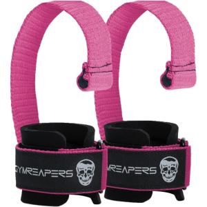 imageGymreapers Weight Lifting Straps With Dowel  Wrist Straps for Weightlifting  Workout Deadlift Wrist Weights  Reinforced Stitching ampamp Padded Fit Gym Accessories for Strength ampamp Gym Hand GripPink