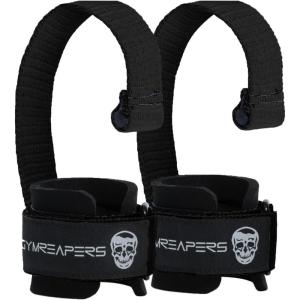 imageGymreapers Weight Lifting Straps With Dowel  Wrist Straps for Weightlifting  Workout Deadlift Wrist Weights  Reinforced Stitching ampamp Padded Fit Gym Accessories for Strength ampamp Gym Hand GripBlack