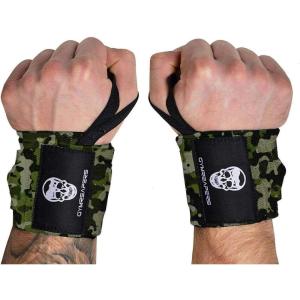 imageGymreapers Weightlifting Wrist Wraps IPF Approved 18quot Professional Quality Wrist Support with Heavy Duty Thumb Loop  Best Wrap for Powerlifting Competition Strength Training BodybuildingCamo