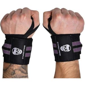 imageGymreapers Weightlifting Wrist Wraps IPF Approved 18quot Professional Quality Wrist Support with Heavy Duty Thumb Loop  Best Wrap for Powerlifting Competition Strength Training BodybuildingLilac