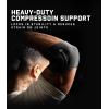 imageGymreapers Elbow Compression Cuff for Weightlifting Powerlifting  Support ampamp Relief for Tendonitis Stability Tennis Elbow Strength Training ampamp Injury Recovery Green 13quotBlack