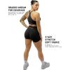 imageGymreapers Halo Seamless Shorts for Women  Squat Proof High Waisted Glute Scrunch Quick Drying Biker Yoga Running GymBlack