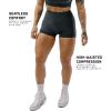imageGymreapers Halo Seamless Shorts for Women  Squat Proof High Waisted Glute Scrunch Quick Drying Biker Yoga Running GymCharcoal