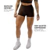 imageGymreapers Halo Seamless Shorts for Women  Squat Proof High Waisted Glute Scrunch Quick Drying Biker Yoga Running GymChocolate