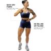 imageGymreapers Halo Seamless Shorts for Women  Squat Proof High Waisted Glute Scrunch Quick Drying Biker Yoga Running GymCobalt
