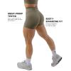 imageGymreapers Halo Seamless Shorts for Women  Squat Proof High Waisted Glute Scrunch Quick Drying Biker Yoga Running GymDeep Taupe