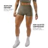 imageGymreapers Halo Seamless Shorts for Women  Squat Proof High Waisted Glute Scrunch Quick Drying Biker Yoga Running GymDeep Taupe