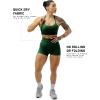 imageGymreapers Halo Seamless Shorts for Women  Squat Proof High Waisted Glute Scrunch Quick Drying Biker Yoga Running GymEvergreen