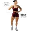 imageGymreapers Halo Seamless Shorts for Women  Squat Proof High Waisted Glute Scrunch Quick Drying Biker Yoga Running GymWine