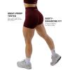imageGymreapers Halo Seamless Shorts for Women  Squat Proof High Waisted Glute Scrunch Quick Drying Biker Yoga Running GymWine