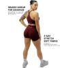 imageGymreapers Halo Seamless Shorts for Women  Squat Proof High Waisted Glute Scrunch Quick Drying Biker Yoga Running GymWine