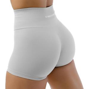 imageGymreapers Halo Seamless Shorts for Women  Squat Proof High Waisted Glute Scrunch Quick Drying Biker Yoga Running GymPearl