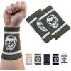 imageGymreapers SweatWicking Wrist Sweatbands  Breathable CottonBlend Athletic Wristbands for Gym Tennis Basketball Running  NonSlip Durable Workout ampamp Training GearOD Green